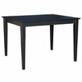 Fine-Line Solid Wood Top Table - Shaker Legs, Black FI2991822